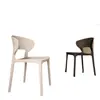 Cadeiras Plásticas Domésticas, Cadeiras de Mesa de Jantar Modernas Minimalistas, Cadeiras de Plástico Espessado tipo Chifre, Cadeiras Nato de Lazer com Encosto, Cadeiras de Negociação