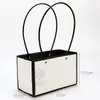 Bolsa Tote de Papel Kraft Dia das Mães 520, Caixa Tote com Flores, Materiais de Embalagem para Flores, Sacola para Planta em Vaso Pequena