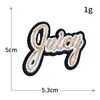 Serie del alfabeto inglés tela bordada pegatinas insignia personalizada parche bordado para computadora accesorios para ropa parche diy venta al por mayor