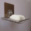 Acero Inoxidable Creativo Sin Costuras Una Sola Capa Jabonera Estante Almacenamiento de Jabón para Baño Jabonera Mágica Sin Costuras Sin Clavos