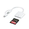 Lector de Tarjetas Tres en Uno SD Multifunción Tipo-C Teléfono Móvil Android Adaptador USB Multi-Puerto OTG para Leer TF con Lectura de Alta Velocidad
