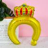Faixa de cabelo de balão rede faixa de cabelo de animal de desenho animado cocar infantil balão de filme de alumínio 51 varrer quintal empurrar pequeno presente atacado