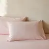 Fundas de almohada de algodón de fibra larga lavado a la arena de alto número de hilos de hotel cinco estrellas, fundas de almohada 100% algodón, un par de rellenos de almohada, 48x74 cm