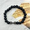 DF Nueva Pulsera de Cuentas Piedra Volcánica Mancuerna Joyería Europea y Americana Piedra Natural Turquesa Transfronteriza Accesorios Calientes para Hombre y Mujer