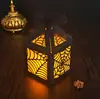 Caja de luz de cartón negro para Halloween, fiesta navideña, pantalla de lámpara con flor de ventana cortada a láser, caja de papel, linterna de telaraña