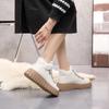 [Personalizado] Xq2222-1 Nuevo Otoño Invierno 2022 Zapatos de Plataforma Gruesa para Aumentar la Altura Zapatos de Mujer Cálidos Plus Terciopelo Casual Campus