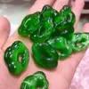 Exportación al por mayor Colgante de Cerradura de Nube Auspiciosa Multicolor Tipo Hielo Ojo de Gato Calcedonia Colgante de Collar Ruyi de Bebé