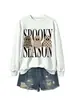 Amazon eBay tienda independiente moda versátil mujer temporada espeluznante tres fantasmas sudadera divertida