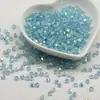 4mm Cor AB Nova Contas de Topo Pontiagudas Duplas Contas de Cristal Contas de Diamante Acessórios de Joias DIY Material de Contas Soltas