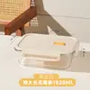 Fiambrera de Vidrio que se Puede Calentar en el Microondas, Adecuada para Oficinistas para Llevar Comidas, con Tapa, Recipiente para Bento, Fiambrera Dividida, Recipiente de Vidrio para Almacenamiento de Alimentos