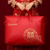 Colcha de boda, colcha de novia, bolsa de almacenamiento roja para ropa, almacenamiento de colcha de invierno, gran capacidad, plegable, impermeable