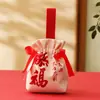 Bolsa con Cordón Bolsa de Lona para Dulces de Boda Bolsa Creativa de Caja de Dulces Bolsa Tote Bolsa de Tela para Boda Regalo de Boda Personalización