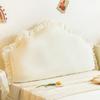 Almofada de cabeça estilo princesa para cama, proteção de cintura espessada, almofada de cama para sala de estar, sofá, janela saliente, encosto duplo removível e lavável