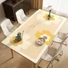Jogo Americano Floral Fresco, À Prova d'Água e Resistente a Manchas, Retangular, 2025, Luxo Leve, Sensação de Alto Padrão, Protetor de Mesa Sem Lavagem