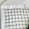 Red de tenis de PE directa de fábrica cuatro bordes con alambre de acero polietileno grueso suministro transfronterizo red de competición profesional
