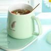 Taza caliente de temperatura constante de 55 grados, posavasos calentador, taza de cerámica de sol, taza de café, taza de regalo creativa, juego de tazas