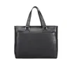 Bolso Clásico para Hombre Capa Superior Piel de Vaca Maletín Almacenamiento de Gran Capacidad Negocios Casual Cuero Bolso de Mano para Hombre