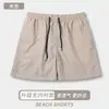 Shorts de Praia Transfronteiriços, Shorts de Praia Masculino de Cor Sólida para Uso ao Ar Livre, Repelente à Água, Secagem Rápida, Corte Reto, Shorts de Praia Forrados Atacado