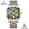 Chenxi Dawn - Nuevo reloj informal para hombre, automático, resistente al agua, con correa de acero, luminoso, mecánico, 8812