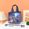 Bolsa de Halloween de Tela No Tejida Transfronteriza Bolsa Tote de Bruja Calabaza Plegable para Comida Regalo Compras Regalo Bolsa de Almacenamiento