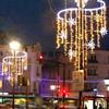 Tamanho Cor Opcional Paisagem de Feriado Poste de Luz de Rua LED Poste de Luz de Paisagem Criativa Estrada Municipal Iluminação Modelo de Fogos de Artifício