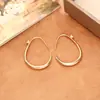 Brincos Argola Gota d'Água Minimalistas Populares com Toque de Luxo, Modernos e Estilosos, Brincos de Zircônia Versáteis, Brincos Únicos e Versáteis