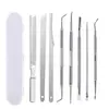 Kit de Ferramentas para Manicure e Pedicure em Aço Inoxidável para Remover Pele Morta, Calos, Unhas Grossas e Duras, e Ferramenta Agulha para Cravos