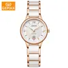 Reloj Suizo Nuevo para Mujer, Lujo Accesible y Sensación de Alta Gama, Reloj de Cuarzo con Calendario Simple y de Moda, Reloj de Cerámica para Mujer