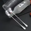 Cuchara Larga para Mezclar de Acero Inoxidable, Cucharita para Sopa Pequeña, Cucharita para Condimentos, Cucharita para Café, Cucharita para Hielo, Cucharita para Postres de Tienda de Té con Leche, Vajilla