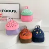 2025 Nueva Mochila Escolar de Jardín de Infancia para Bebés Niños y Niñas Mochila Infantil Niñas Linda Caricatura Sombrero de Fruta Mochila