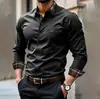 Bestseller de comercio electrónico transfronterizo: camisas de manga larga nuevas para hombre para primavera y otoño, adecuadas para negocios, para ir al trabajo y para uso casual