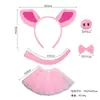 Faixa de Cabeça Rosa de Pelúcia com Rosto de Porco para Lavar o Rosto de Mulheres, Faixa de Cabeça de Halloween, Acessório de Cabeça de Animal, Faixa de Cabeça de Leitão, Acessório de Cabelo Mais Vendido Transfronteiriço