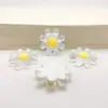 Gelo through flor girassol girassol flor resina acessórios diy cola de creme adorno de cabeça presilha de cabelo adesivo de geladeira material