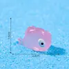 Novo produto transfronteiriço peixe gordo luminoso partículas fofas paisagismo de aquário marinho acessórios decorativos diy micro paisagem pequenos ornamentos