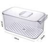 Caja de Almacenamiento Especial para Refrigerador, Caja de Almacenamiento, Caja Refrigerada para Congelador, Caja de Almacenamiento Tipo Cajón para Frutas y Verduras