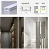 Lámpara lineal led ranura para lámpara principal empotrada perfil de aluminio luz con barra de lámpara lineal negra