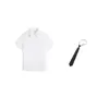 Nueva camisa blanca JK, minifalda femenina, corte ajustado, estilo preppy, top de uniforme con corbata y lazo, camisa versátil