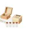 Caja de Colección de Recuerdos de Lanugo de Bebé y Cordón Umbilical Fabricación Conmemoración de los Cien Días y Luna Llena del Recién Nacido Botella de Conservación de Lanugo y Dientes de Bebé