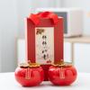 Tarro de Té de Caqui Sellado de Cerámica Decoración de Boda, Todo Sale Bien, Caja Creativa de Dulces para Boda, Regalo Pequeño, Recuerdo