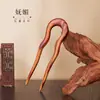 Grampo de Cabelo de Madeira Artesanal Grampo de Cabelo DIY Disco Bola de Cabelo Cabeça Acessórios de Cabelo de Madeira Antigos Avançado Simples Moderno para Namorada