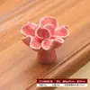 Puxador de Cerâmica para Guarda-Roupa, Armário, Gaveta, Porta de Sapateira Estilo Country, Puxador Moderno Minimalista Flor Crista de Galo de Furo Único, Venda Direta de Fábrica