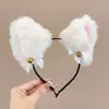 Linha do cabelo alta presilha de cabelo requintada atmosfera fofa faixa de cabeça adorno de cabeça estilo coreano feminina tiaras de cabeça de urso não apertam no elástico do cabelo