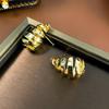 Exquisitos Pendientes de Plata de Ley 925 con Aguja, Forma de Grano de Zircón Gota de Agua, Estilo de Nicho de Moda de Gama Alta, Pendientes de Cristal Frescos y Elegantes