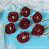 Cabeças de Flores de Camélia Artificiais, Botões de Flores Tridimensionais Estilo Coreano, Materiais para DIY, Acessórios de Cabelo Artesanais, Acessórios para Corsage, Decorações de Flores Artificiais