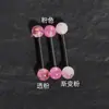 Acrílico imitación Aobao color lentejuelas lengua fina destello acero inoxidable 14G decoración lengua joyería piercing venta al por mayor transfronteriza ins