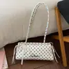 Bolsa de Braço Doce com Bolinhas Tendência de Nicho para Mulheres, Nova Bolsa de Ombro Versátil 2026, Bolsa Baguete Versátil para o Dia a Dia