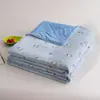 2026 Nuevo Modelo 160g Nylon Imitación Estampado + Color Sólido Doble Color Colcha de Verano, Colcha Enfriadora de Verano, Colcha de Aire Acondicionado