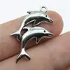 33X18Mm 2g Multicolor Atacado DIY Acessórios para Joias Artesanais Pingente de Animal Marinho Golfinho