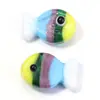 Contas de Vidro Coloridas de Peixinhos Contas de Vidro de Peixinhos Acessórios DIY Furo Reto Pulseira Contas de Vidro de Peixinhos Fofos Atacado