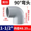 Rongsheng Estándar Americano Codo de Ángulo Recto 90 Grados CPVC Tubería de Suministro de Agua Química Industrial Accesorios de Tubería de Plástico PVC